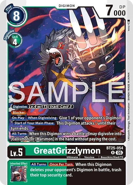 GreatGrizzlymon (BT25-054)