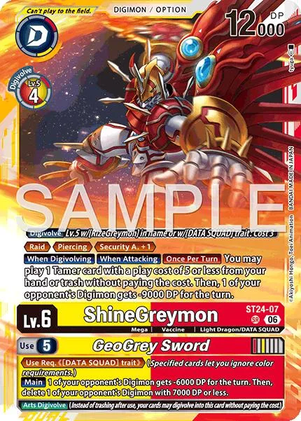 ShineGreymon / GeoGrey Sword (ST24-07)