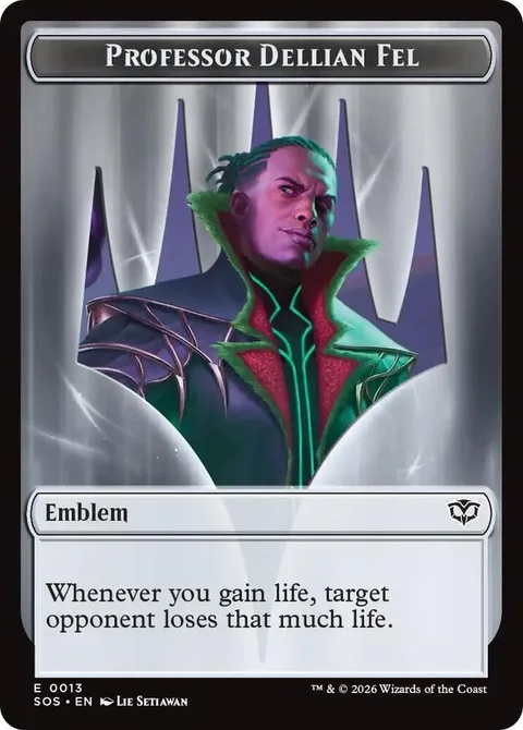 Pest Token (BG 1/1 Attack) // Professor Dellian Fel Emblem