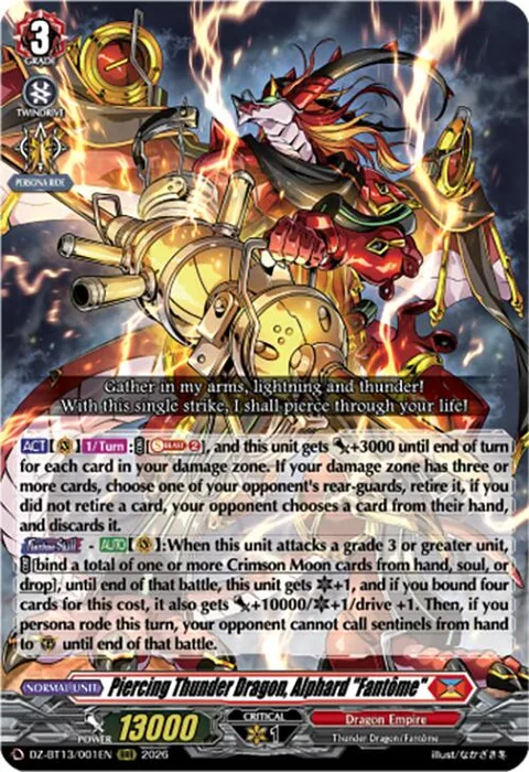 Piercing Thunder Dragon, Alphard ""Fantôme"" [D-Format]