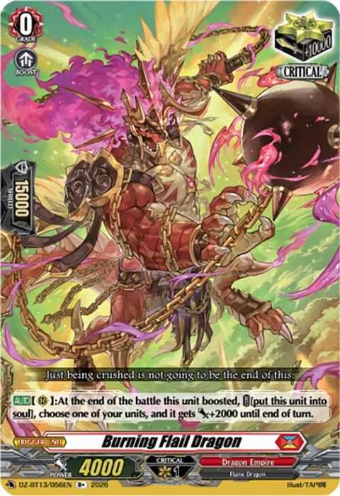 Burning Flail Dragon [D Format]