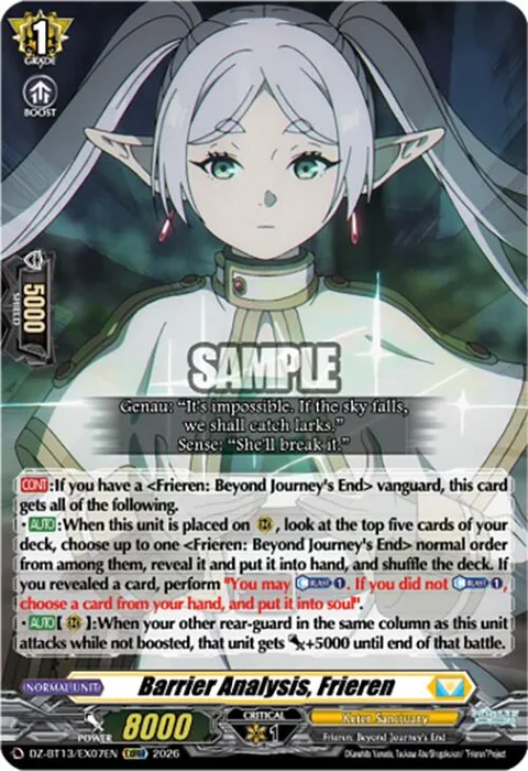 Barrier Analysis, Frieren [D-Format]
