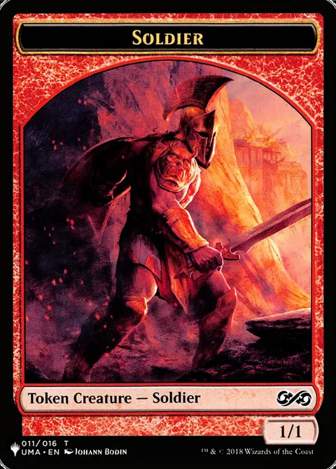 Soldier Token (R 1/1) // Kobolds of Kher Keep Token (R 0/1)