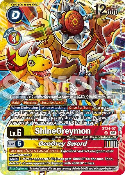 ShineGreymon / GeoGrey Sword (ST24-07)
