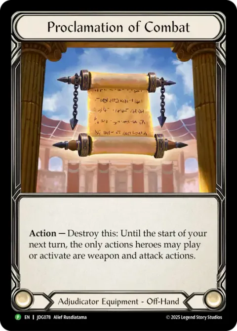 Proclamation of Combat