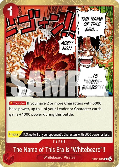 The Name of This Era Is ""Whitebeard""!! (ST30-015)