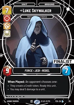 Luke Skywalker, Profit or Be Destroyed