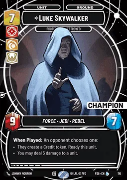 Luke Skywalker, Profit or Be Destroyed