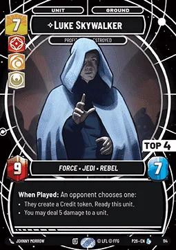 Luke Skywalker, Profit or Be Destroyed