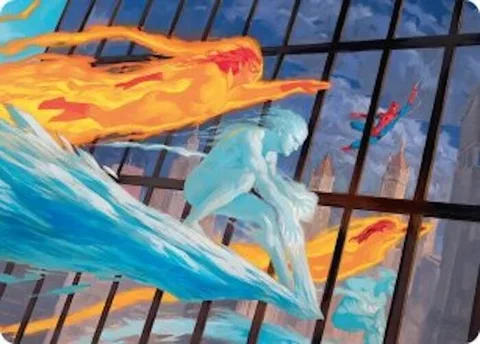 Art Series: Iceman and Firestar