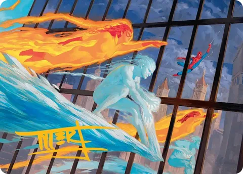 Art Series: Iceman and Firestar