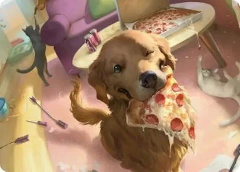 Art Series: Lucky the Pizza Dog