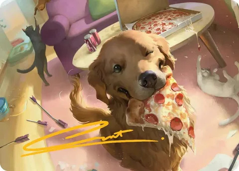 Art Series: Lucky the Pizza Dog