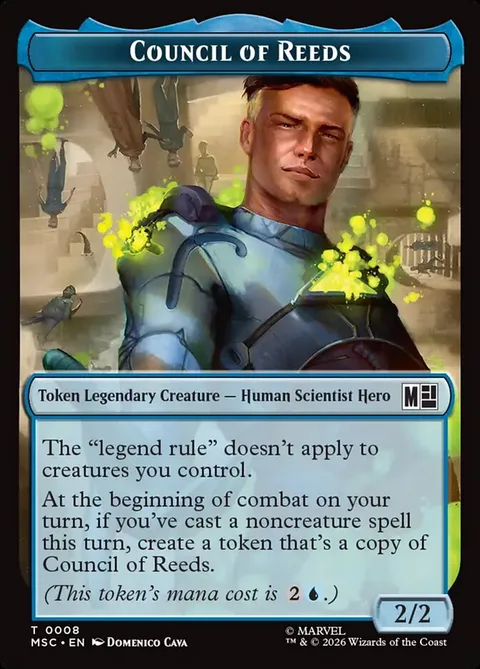 Council of Reeds Token (U 2/2) // Merfolk Token (U 1/1)