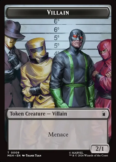 Villain Token (B 2/1) // Treasure Token