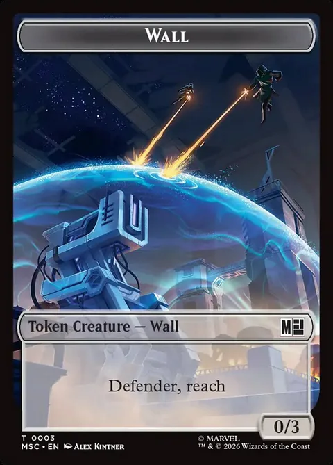 Wall Token (C 0/3) // Merfolk Token (U 1/1)