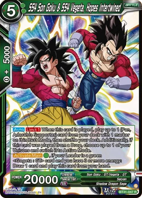 SS4 Son Goku & SS4 Vegeta, Hopes Intertwined
