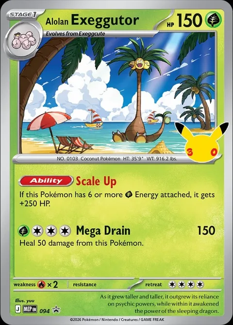 Alolan Exeggutor [Scale Up | Mega Drain]