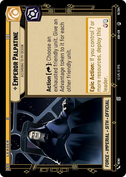 Emperor Palpatine, According to My Design