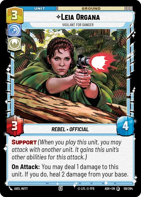Leia Organa, Vigilant for Danger