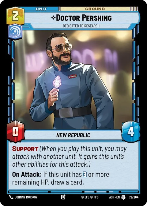 Doctor Pershing, Dedicated to Research