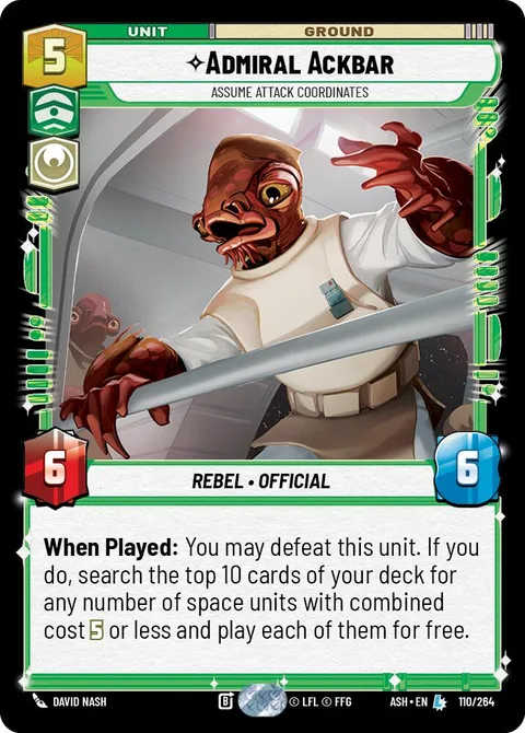 Admiral Ackbar, Assume Attack Coordinates