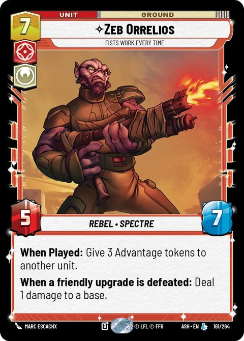 Zeb Orrelios, Fists Work Every Time