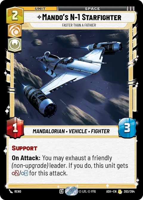 Mando's N-1 Starfighter, Faster than a Fathier