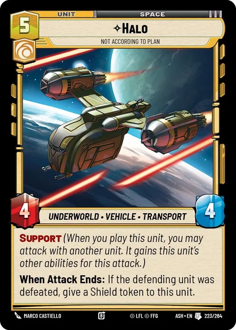 Halo, Not According to Plan