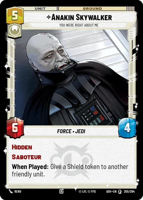 Anakin Skywalker, You Were Right About Me