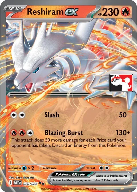 Reshiram ex [Slash | Blazing Burst]