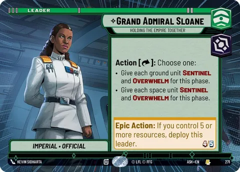 Grand Admiral Sloane, Holding the Empire Together
