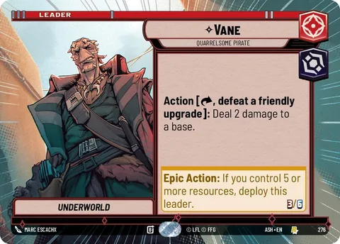 Vane, Quarrelsome Pirate