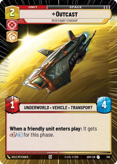 Outcast, Mercenary Starship