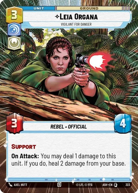 Leia Organa, Vigilant for Danger
