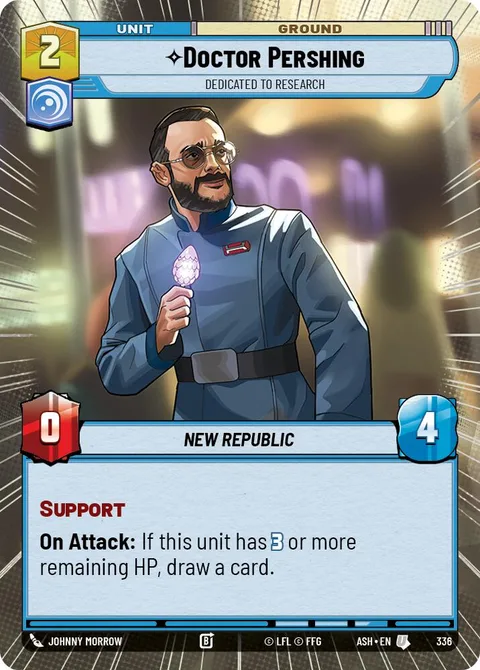 Doctor Pershing, Dedicated to Research