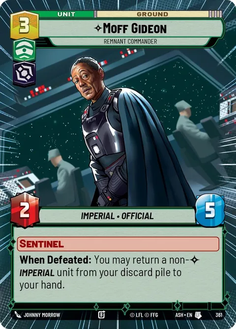 Moff Gideon, Remnant Commander