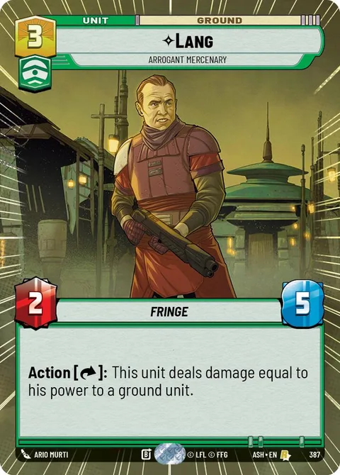 Lang, Arrogant Mercenary