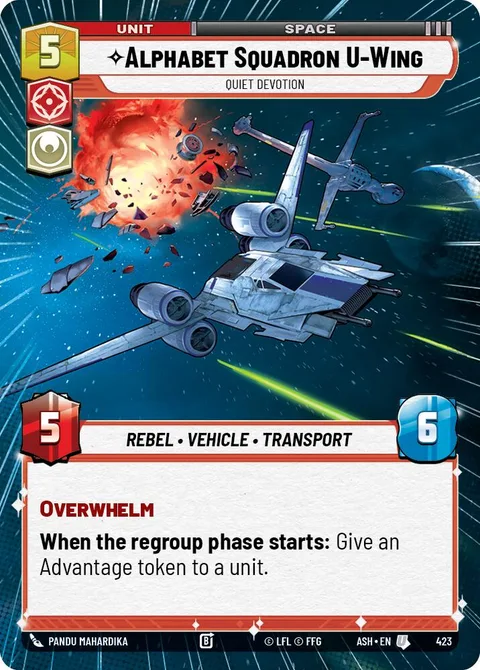 Alphabet Squadron U-Wing, Quiet Devotion