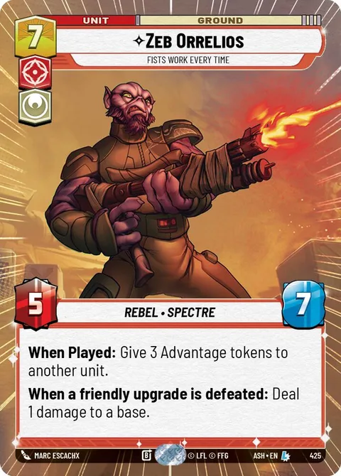 Zeb Orrelios, Fists Work Every Time