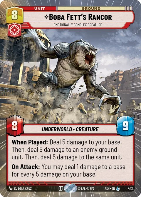 Boba Fett's Rancor, Emotionally Complex Creature