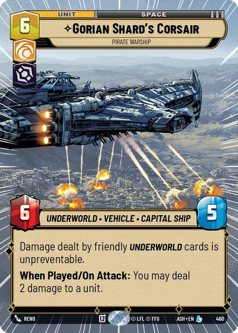Gorian Shard's Corsair, Pirate Warship