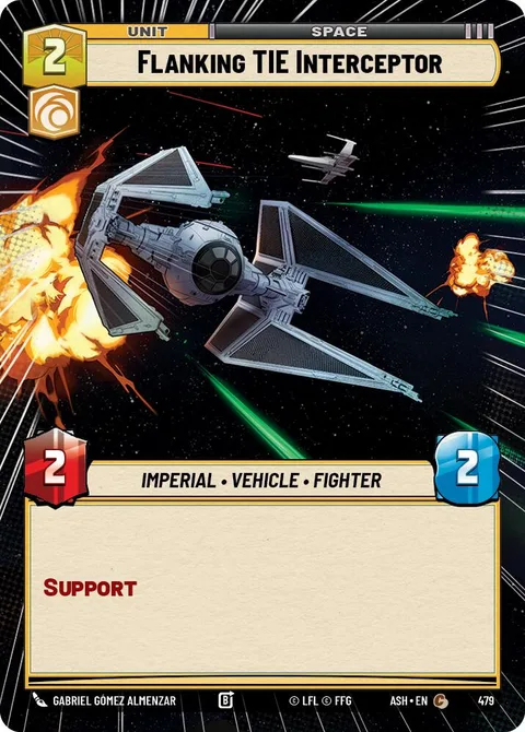 Flanking TIE Interceptor