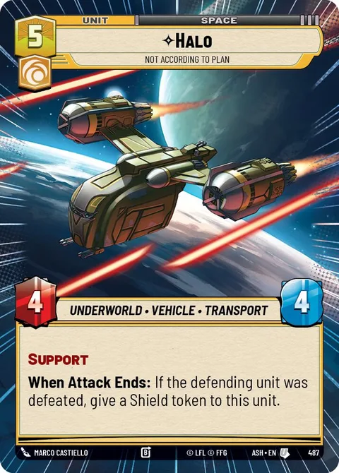 Halo, Not According to Plan