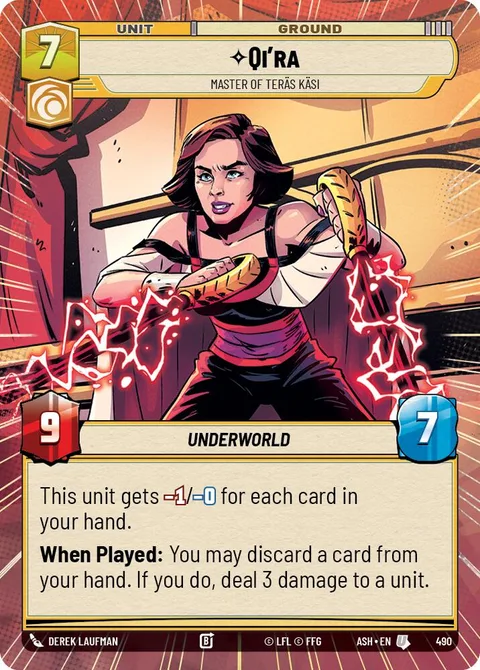 Qi'ra, Master of Teräs Käsi