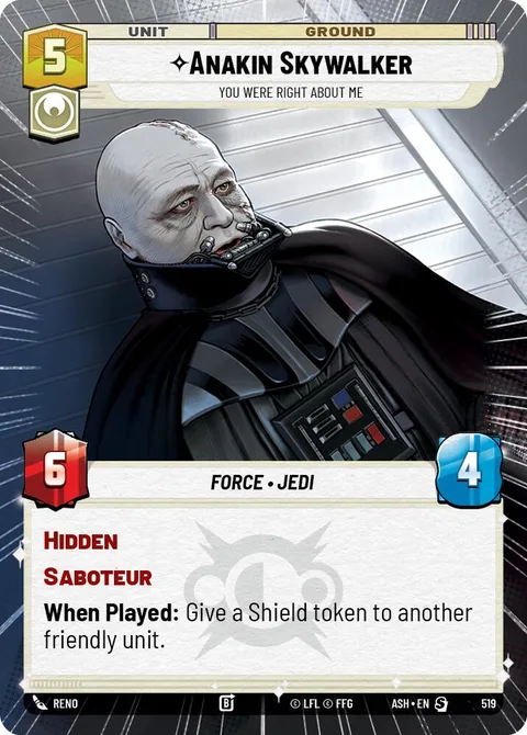 Anakin Skywalker, You Were Right About Me