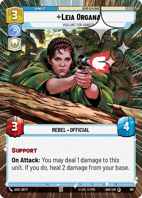 Leia Organa, Vigilant for Danger
