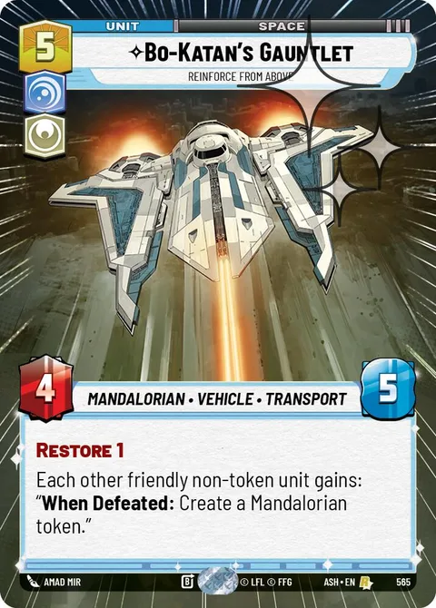 Bo-Katan's Gauntlet, Reinforce from Above