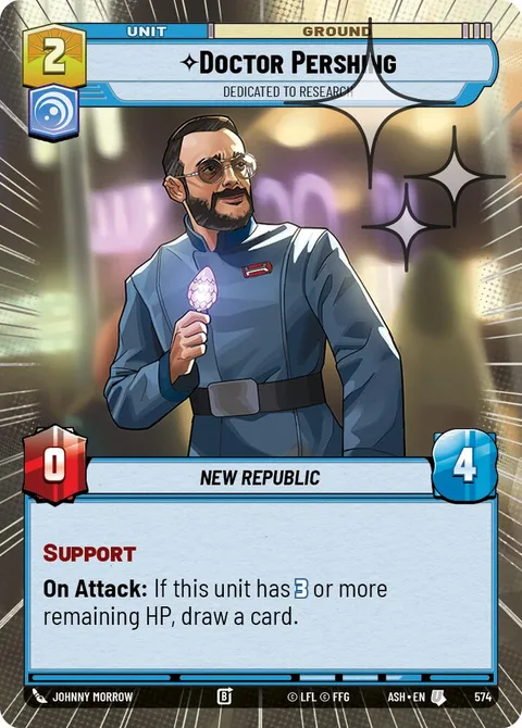 Doctor Pershing, Dedicated to Research