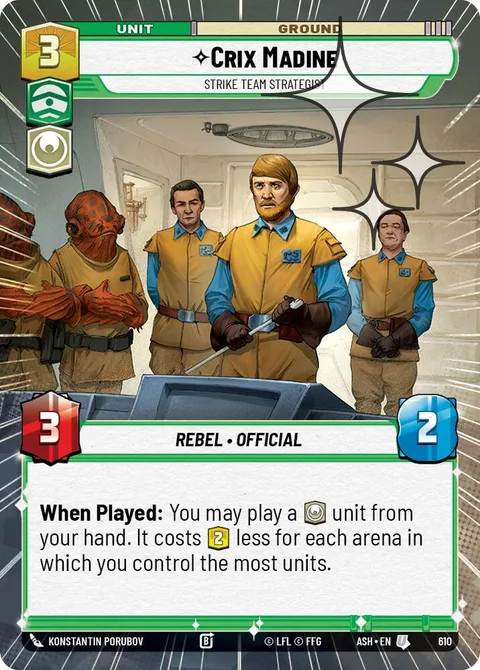 Crix Madine, Strike Team Strategist